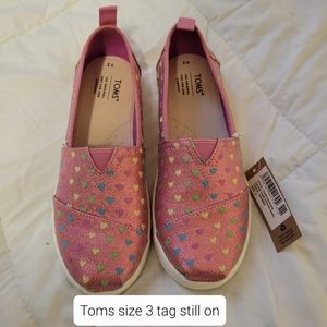 Toms Girls Size 3 shoes